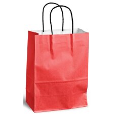 MAILmedia Papier-Tragetasche mit Kordel 15,7 Liter rot...