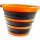 Garten PRIMUS Falteimer schwarz / orange aus Silikon