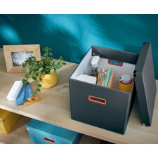 LEITZ Ablagebox Click & Store Cosy Cube blau
