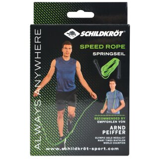 SCHILDKRÖT Springseil Speed Rope 3,0 m schwarz/grün