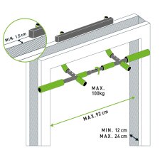 SCHILDKRÖT Multifunktionales Türreck 4 in 1...