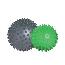 SCHILDKRÖT Noppenball-/Massageball-Set grau / grün