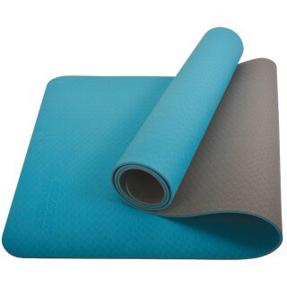 SCHILDKRÖT Yogamatte BICOLOR 4 mm petrol/anthrazit inkl. Tasche