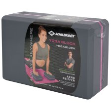SCHILDKRÖT Yoga Block 200 g grau/pink