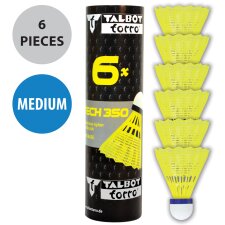 TALBOT torro Badmintonball Tech 350 medium gelb/blau 6...