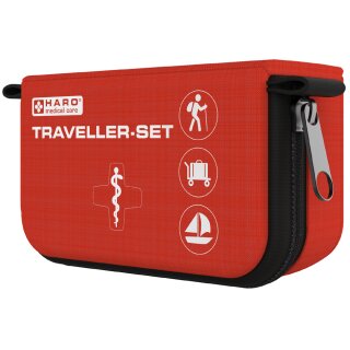 HARO Erste-Hilfe-Tasche Traveller-Set 32-teilig rot
