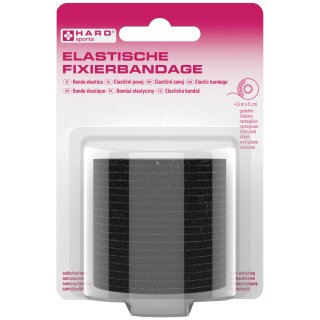 HARO Elastische Fixierbandage 50 mm x 4,5 m schwarz