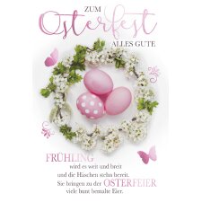 SUSY CARD Oster-Grußkarte "Osterkerze"
