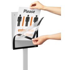 DURABLE Infoständer INFO STAND BASIC DIN A3 grau