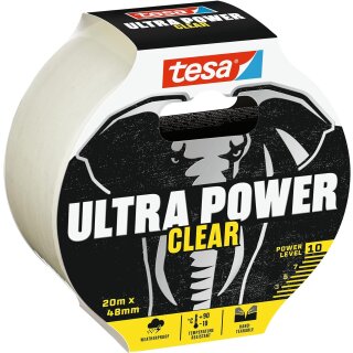 tesa Reparaturband ULTRA POWER CLEAR 48 mm x 20,0 m transparent