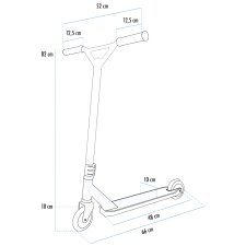 SCHILDKRÖT Tretroller Stunt Scooter Untwist Ocean