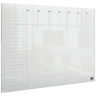 nobo Acryl-Wochenplaner DIN A4 randlos glasklar