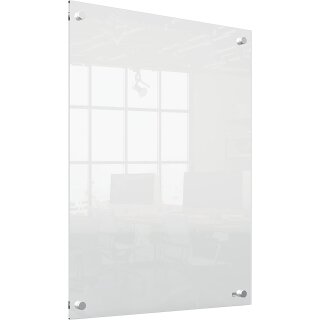 nobo Acryl-Wandtafel (B)600 x (T)28 x (H)450 mm glasklar randlos