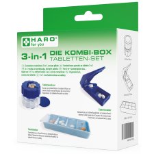 HARO 3-in-1 Kombi-Box Tabletten Set 3-teilig blau