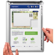 deflecto Plakatrahmen DIN A1 silber eloxiert