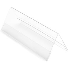 deflecto Tisch-Namensschild DIN A4 aus glasklarem Polystyrol