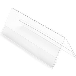 deflecto Tisch-Namensschild DIN A5 aus glasklarem Polystyrol
