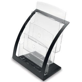 deflecto Prospekthalter Contemporary DIN A4 silber