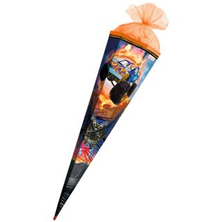 ROTH Schultüte "Monstertruck Fire" eckig 850 mm