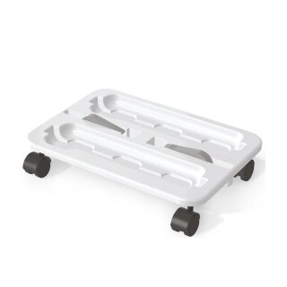 deflecto Caddy-Rollwagen "Stack N Go" weiß