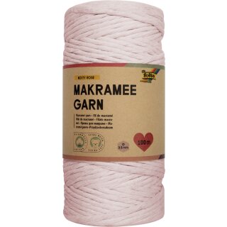 folia Makramee-Garn MISTY ROSE Länge: 100 m