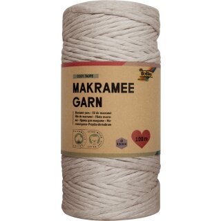 folia Makramee-Garn COZY TAUPE Länge: 100 m