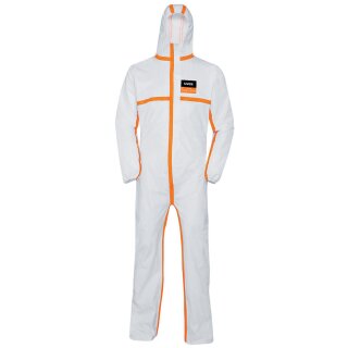 uvex Einweg-Schutzanzug 4B weiß / orange M