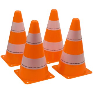 SCHILDKRÖT Pylonen 4er Set orange / weiß
