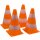 SCHILDKRÖT Pylonen 4er Set orange / weiß