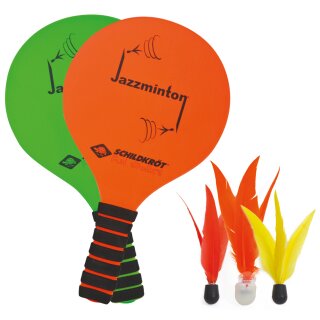 SCHILDKRÖT Jazzminton-Set orange / grün