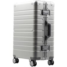 ALUMAXX Reisetrolley mit Vollalukoffer silber