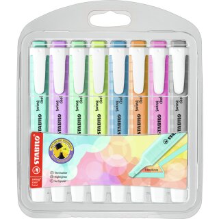 STABILO Textmarker swing cool Pastel 8er PET-Etui
