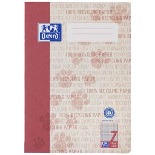 Oxford Schulheft "Recycling" DIN A4 16 Blatt Lineatur 7