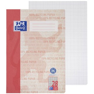 Oxford Schulheft "Recycling" DIN A4 16 Blatt Lineatur 28