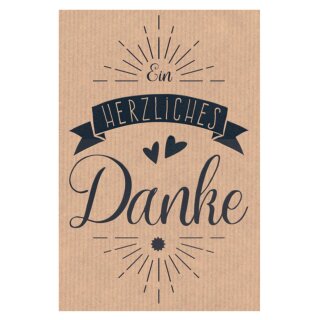 SUSY CARD Mini-Grußkarte "Ein herzliches Danke"