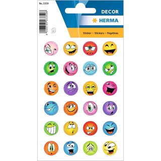 HERMA Belohnungssticker DECOR beglimmert 2 Blatt à 24 Sticker