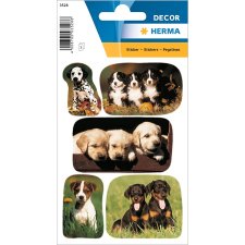 HERMA Sticker DECOR "Hundewelpenfotos" 3 Blatt...