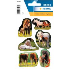 HERMA Sticker DECOR "Pferdefotos" 3 Blatt...
