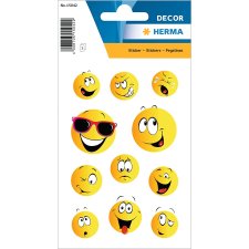 HERMA Sticker DECOR "Happy Face" 3 Blatt...