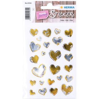 HERMA Sticker Home feeling "Herzen" 1 Blatt