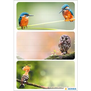 HERMA Buchetiketten VARIO "Heimatvögel" 3 Blatt à 3 Etiketten