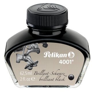 Pelikan Tinte 4001 im Glas schwarz Inhalt: 62,5 ml
