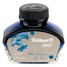 Pelikan Tinte 4001 im Glas blau-schwarz Inhalt: 62,5 ml
