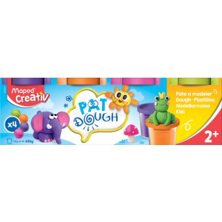Maped Creativ Spielknete-Set 4 Fancy-Farben 456 g