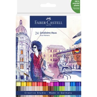 FABER-CASTELL Aquarellmarker GOLDFABER 24er Etui