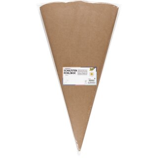 folia Kraftkarton-Schultüten-Zuschnitt 6-eckig naturbraun