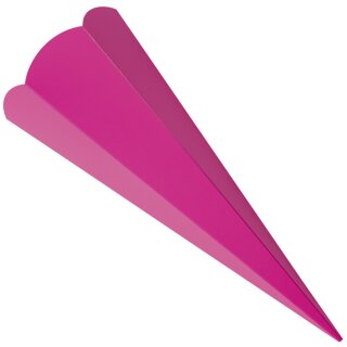 folia Schultüten-Zuschnitt 6-eckig 680 mm pink 5 Stück
