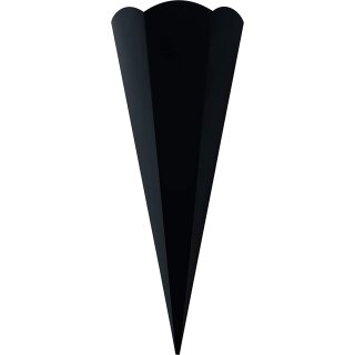 folia Schultüten-Zuschnitt 6-eckig 680 mm schwarz 5 Stück