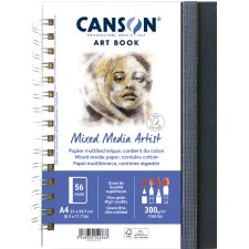 CANSON Skizzenbuch ART BOOK Mixed Media Artist DIN A4 28...