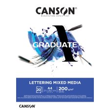 CANSON Studienblock GRADUATE LETTERING MIXED MEDIA DIN A4...